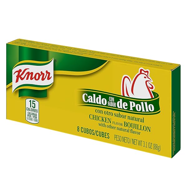 KNORR CUBE BOUILLON, CHICKEN, 8 CUBES, 3.1 OZ