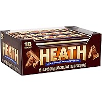 HEATH Milk Chocolate English Toffee Candy, Bulk, 1.4 Oz. Bars (18 Count)