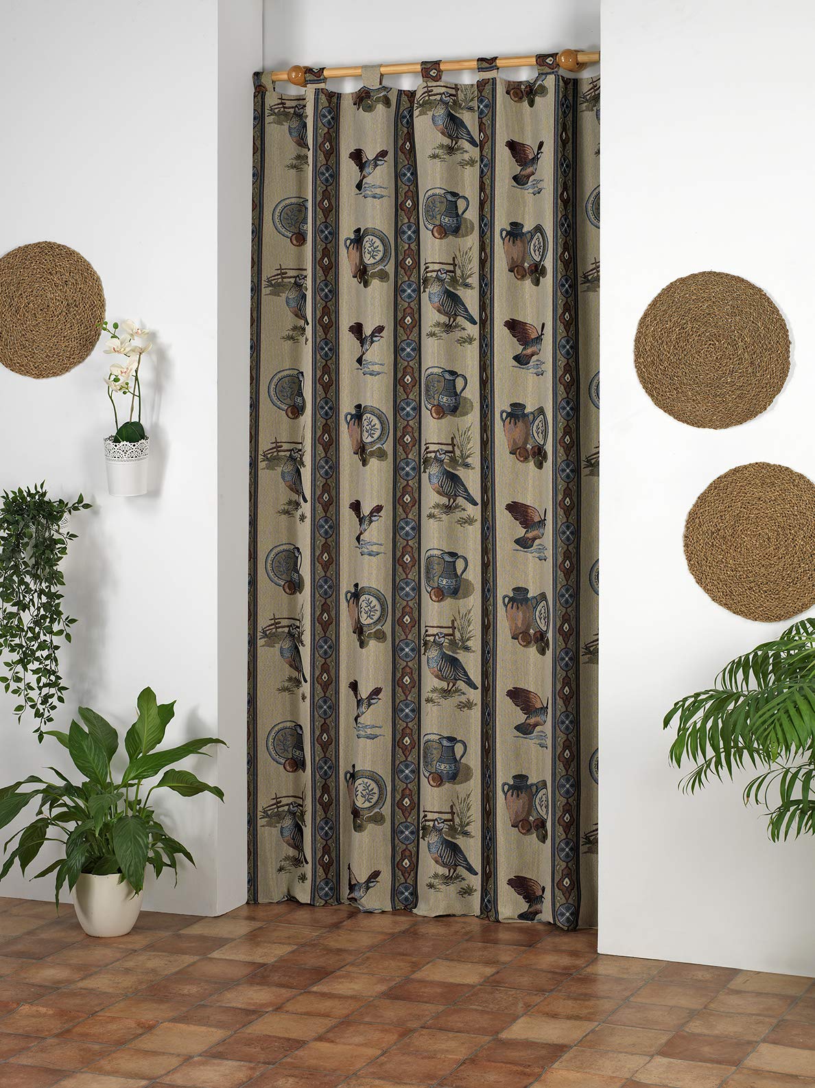 Martina Home Perdiz Curtain Panels Foil, Unique, 140 x 262