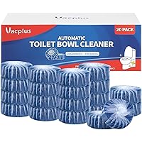 Vacplus Toilet Bowl Cleaners - 20 PACK, Ultra-Clean Toilet Cleaners for Deodorizing & Descaling, Long-Lasting Blue Toilet Bow