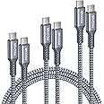 Elebase iPhone 16 Pro Max Charging Cable 3.3/6.6/10FT 3Pack,Long USB C to USBC 100W PD Car Charger Cord for Apple 16 Plus 15,MacBook Pro,iPad 10 Air 5,Samsung Galaxy S22 S23 S25 S24,A73,Tab S8 Type-C