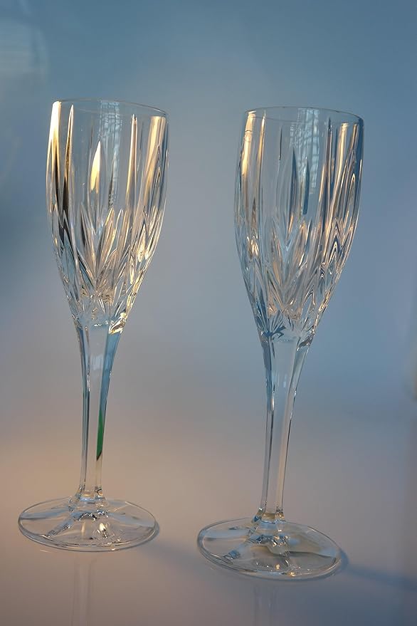 Stuart Crystal Champagne Flutes, Set of 2 Amazon.co.uk Kitchen & Home