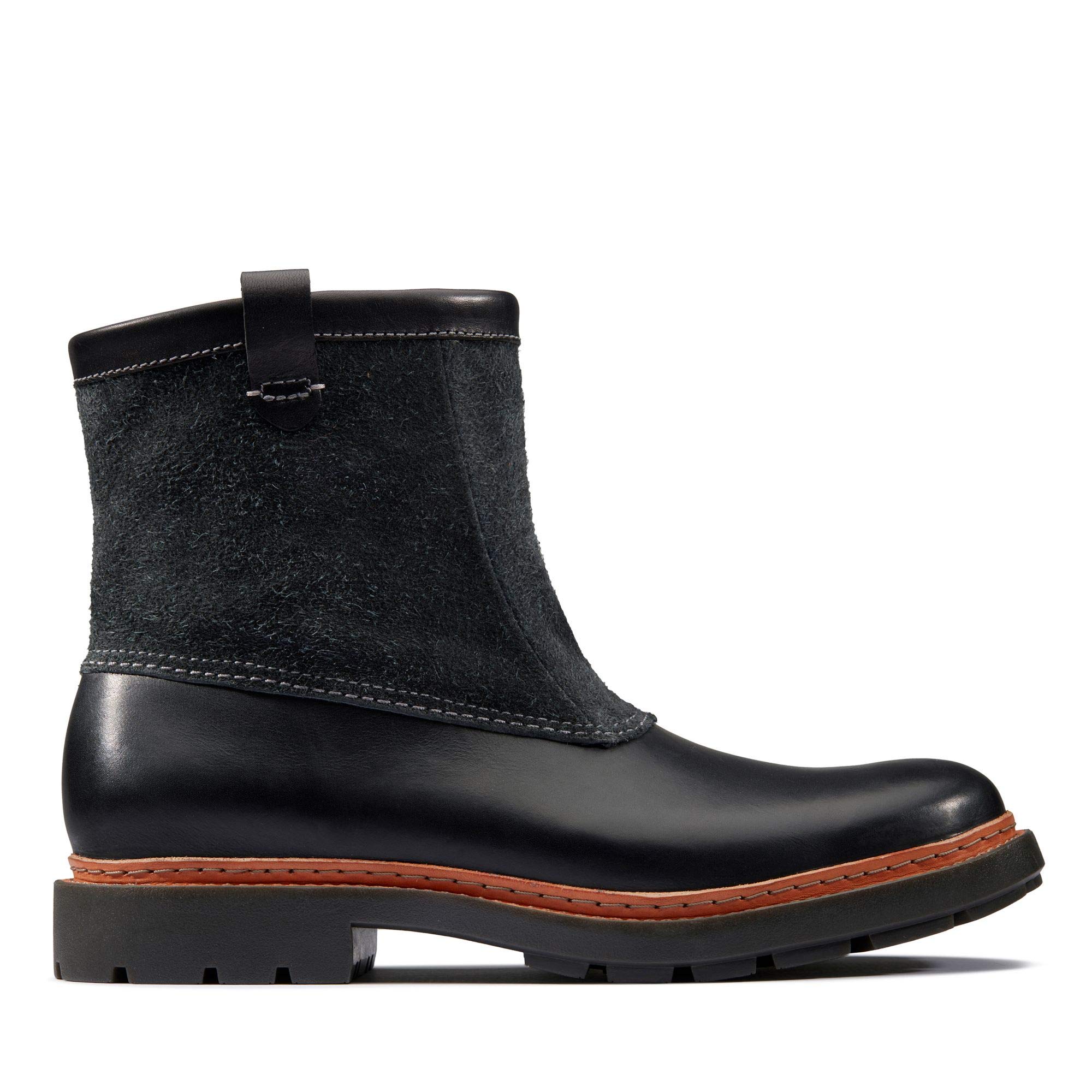 Clarks Trace Top, Men’s Slouch Boots, Black (Black CombiLea), 10.5 UK (45 EU)