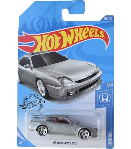 Hot Wheels 1/64 - Honda Prelude 1998 #2/10 - Édition 2021 - Voiture Miniature Neuf