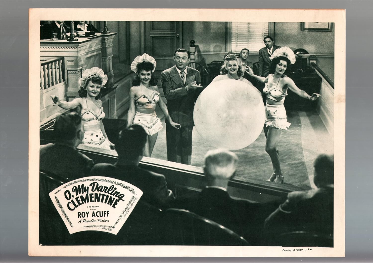 Amazon Com Movie Poster O My Darling Clementine Roy Acuff Dancing Girls Spicy 1940 S Lobby Card Vf Entertainment Collectibles