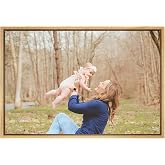 SIGNFORD Framed Custom Canvas Prints Personalized Wall Art with Your Famliy Photos Digitally Printed 16