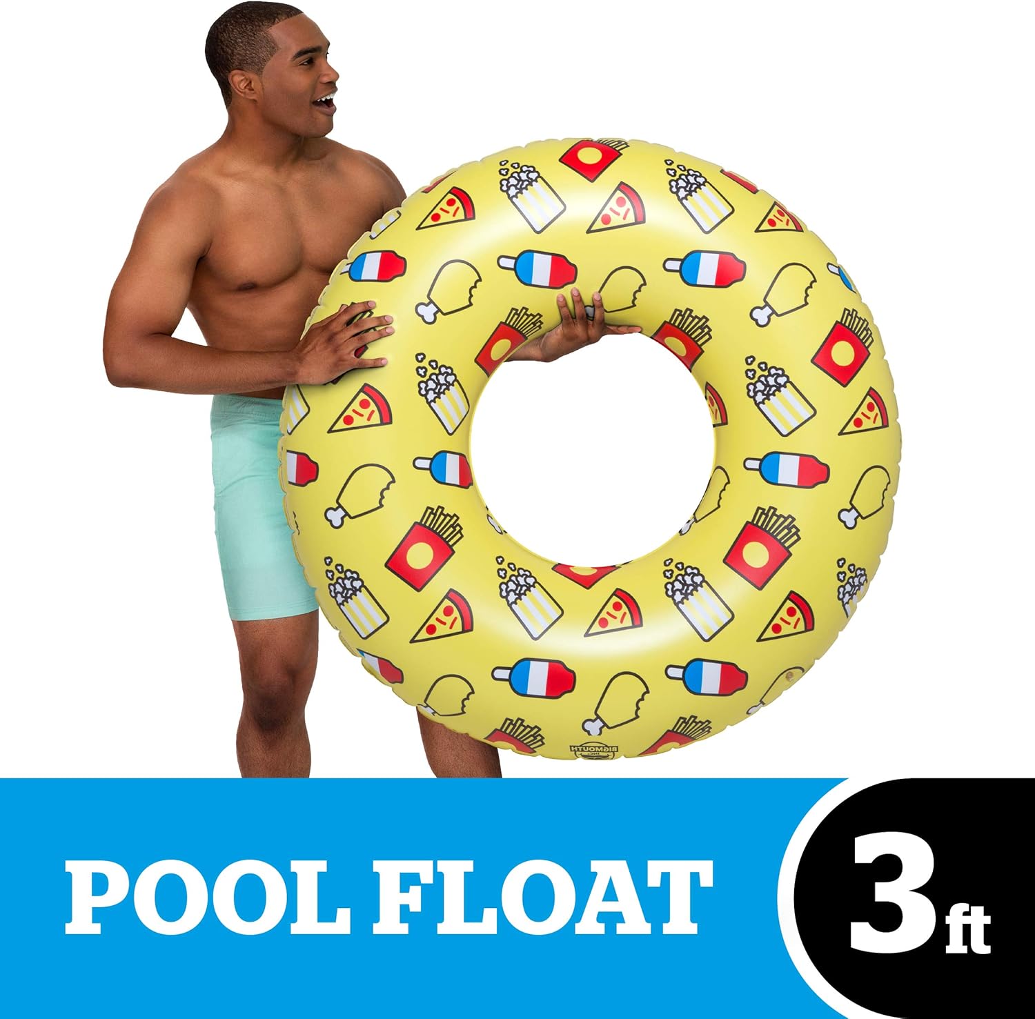 BigMouth Inc Giant Inflatable Snack Party Pool Tube
