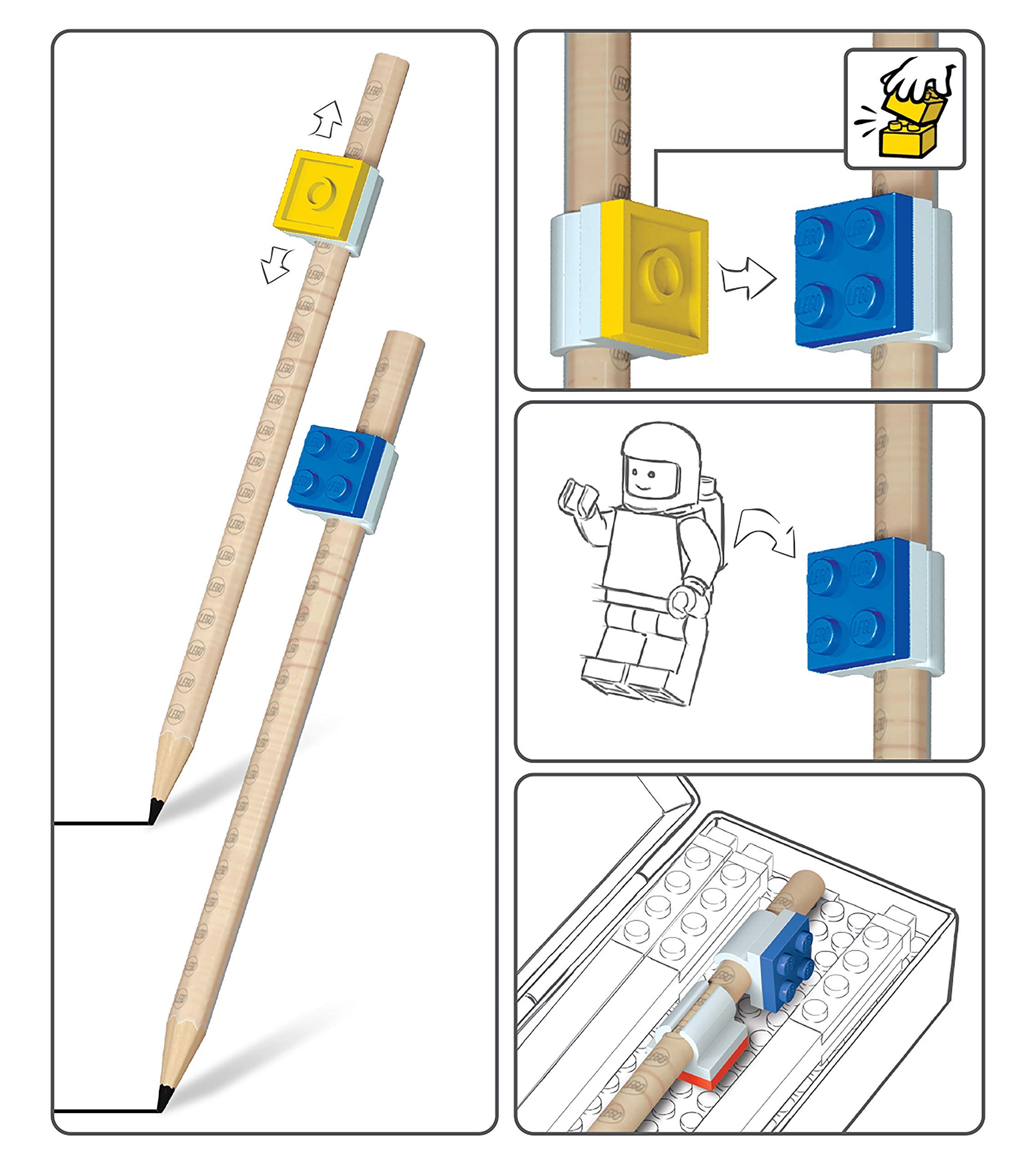 LEGO Stationery 9 Pack Graphite Pencil