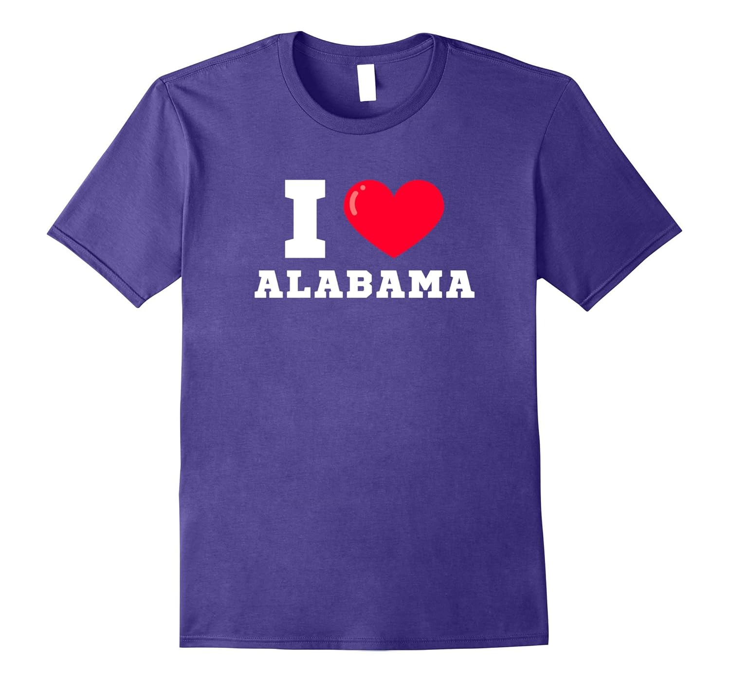 I Heart Alabama Athletic Font T-Shirt-ANZ