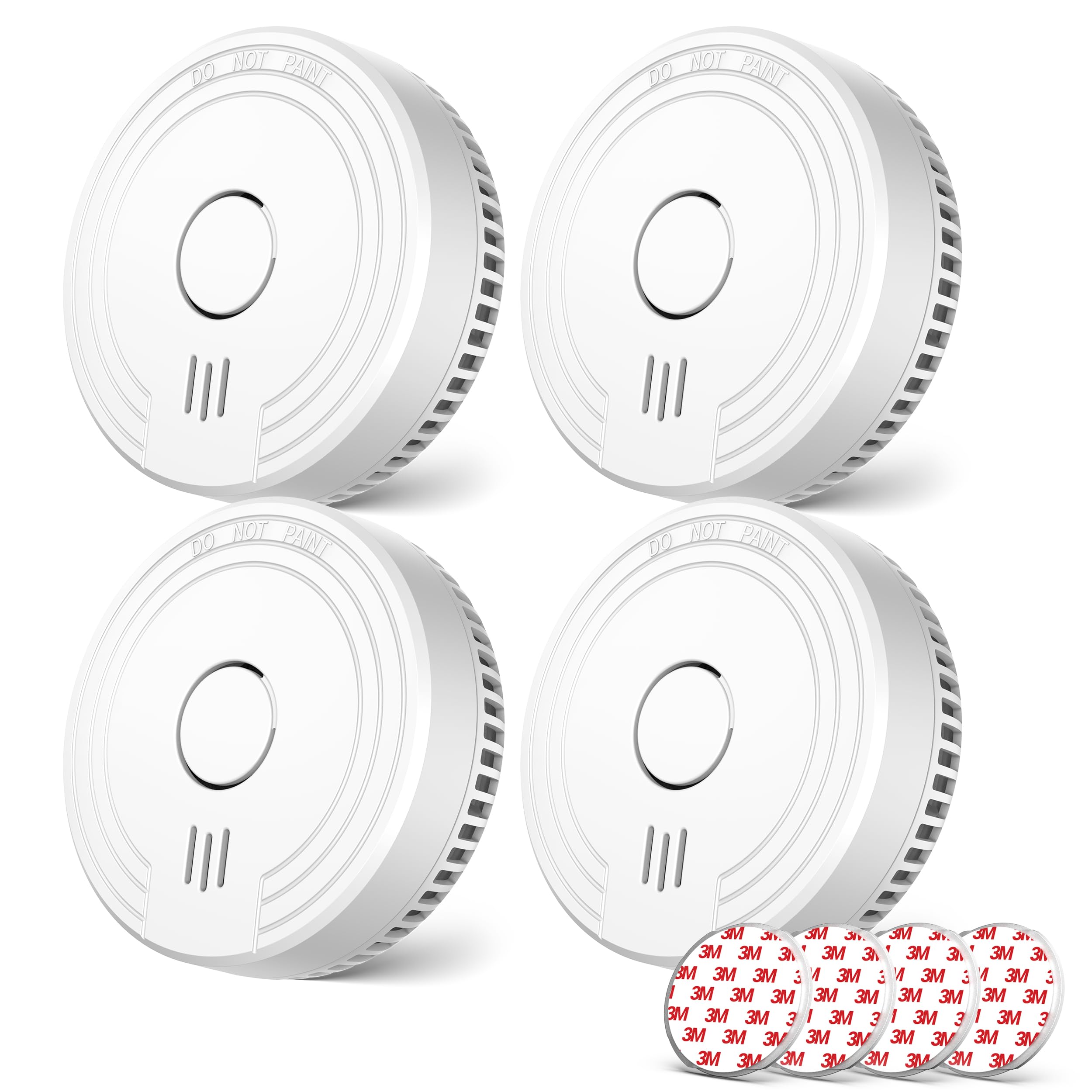 Ecoey Alarm Fire Detector with Photoelectric Technology and Low Battery