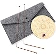 Eaglcter 99.9% Copper Dowsing Rods Spiritual and Divining Pendulum Board Mat Kit for Ghost Hunting,Divining Water,Energy Healing,Include 2 Retractable Divining Rods 1 Pendulum Pendant 1 Divination Mat