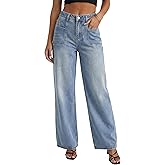 EMMIOL Baggy Jeans for Women, Wide Leg Jeans Plus Size Boyfriends Denim Pants, Y2K Vintage Style
