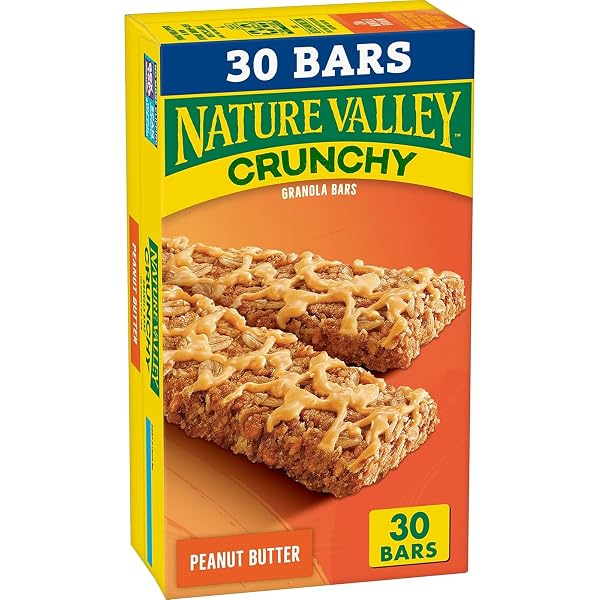 NATURE VALLEY CRUNCHY GRANOLA BARS, PEANUT BUTTER, 30...