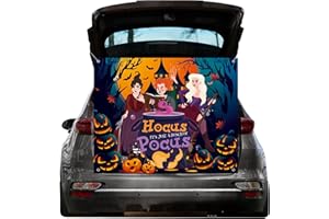 XUTENGY Halloween Trunk or Treat Car Decorations Kit for Suv Banner，Garage Door Car Decorations Haunted House Car Banner Waterproof Archway for Halloween Outdoor Party Supplies