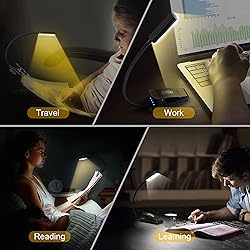 Gritin 9 LED Rechargeable Book Light for Reading in