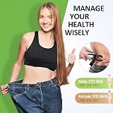Body Fat Calipers with Chart – Fat Measure Clip + Percentage Tool view 2