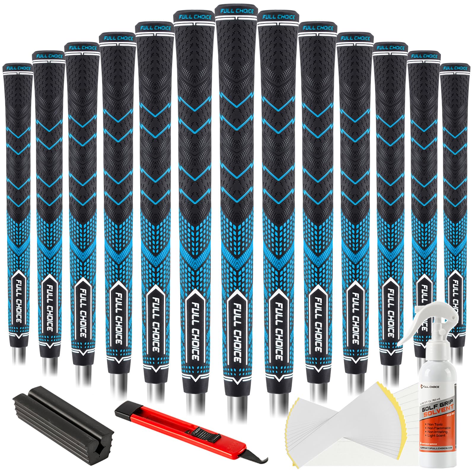 Photo 1 of Full Choice 13 Pack Golf Grips Kits - High Feedback and Traction Golf Club Grips, All Weather Performance Golf Club Grips