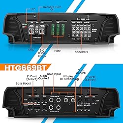 6-Channel Mosfet Amplifier - Wireless Bluetooth