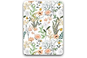 Atufsuat Small Mouse Pad, Mini Mouse Pad 6 x 8 Inch, Thick Rubber Waterproof Mouse Mat, Cute Floral Mousepad for Women Kids W