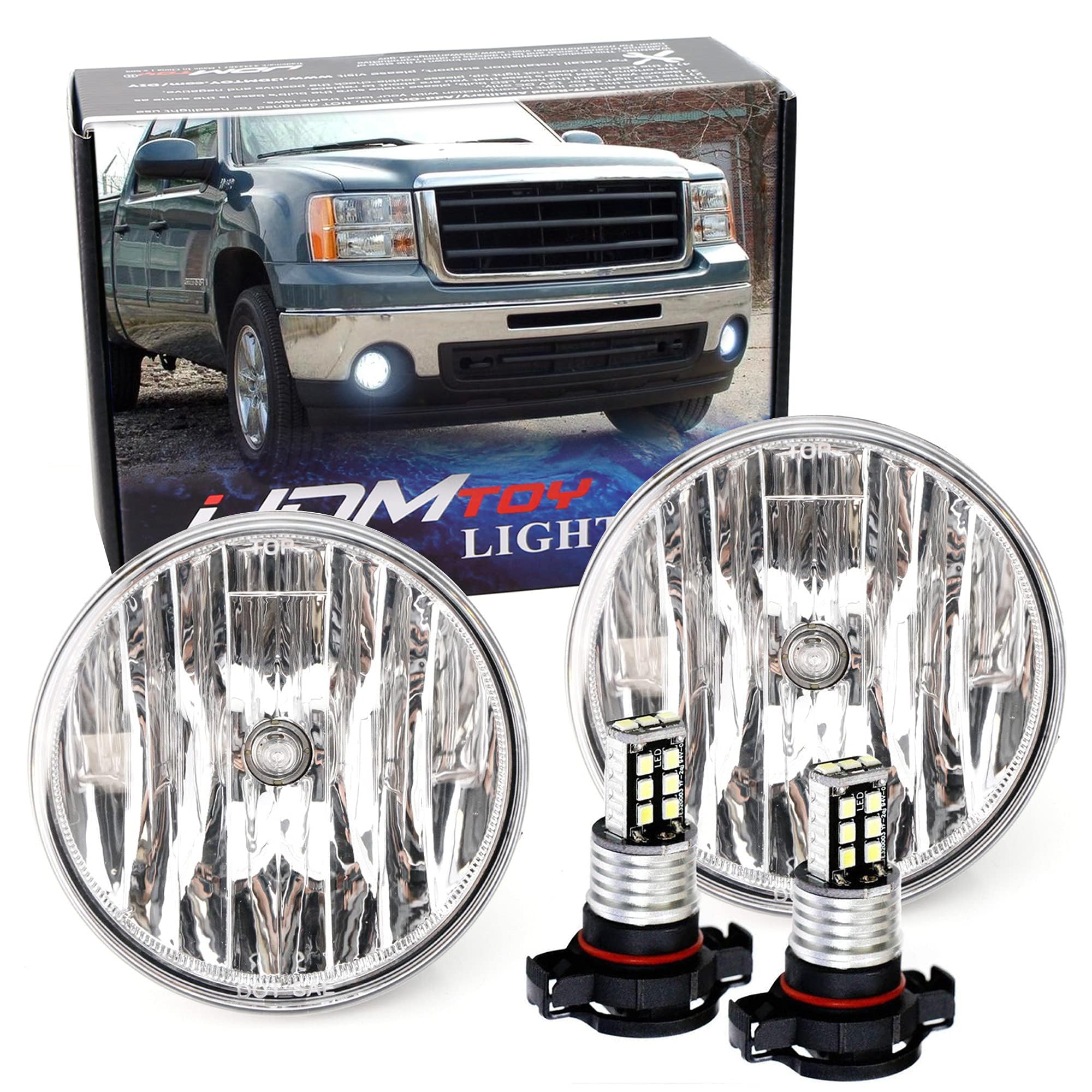 iJDMTOY OEM-Spec Clear Lens Fog Light Kit with