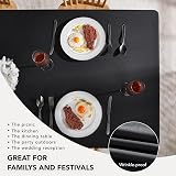 Deconovo Halloween Table Cloth Oxford 137x200cm Black 54x79in view 6