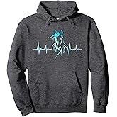 Horse Heartbeat Horse Lovers For Women Men Girls Teens Pullover Hoodie