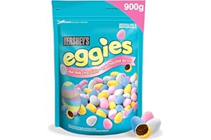 HERSHEY'S Eggies Easter Chocolate Candy, Easter Candy, Easter Egg, Good for Kids Candy, 900g