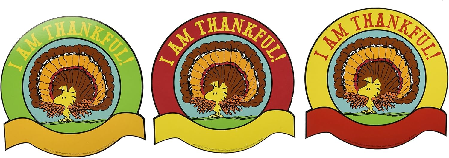 Amazon Com Eureka A Charlie Brown Thanksgiving Paper 5 Tall Cut