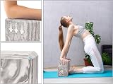 EXERZ Yoga Blocks 2 Pack High Density EVA Non-Slip 23x15x7.5 cm Marbel Black view 3