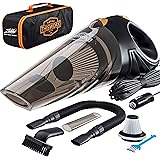 Portable Car Vacuum Cleaner: High Power Corded Handheld Vacuum w/ 16 foot cable - 12V - Best Car & Auto Accessories Kit for D