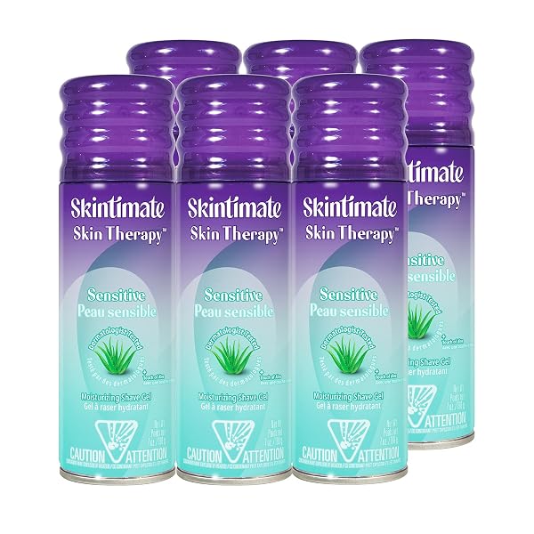 SKINTIMATE SHAVE GEL SKIN THERAPY LOTIONIZED VITAMIN-E 7 OUNCE(207ML) (6 PACK)