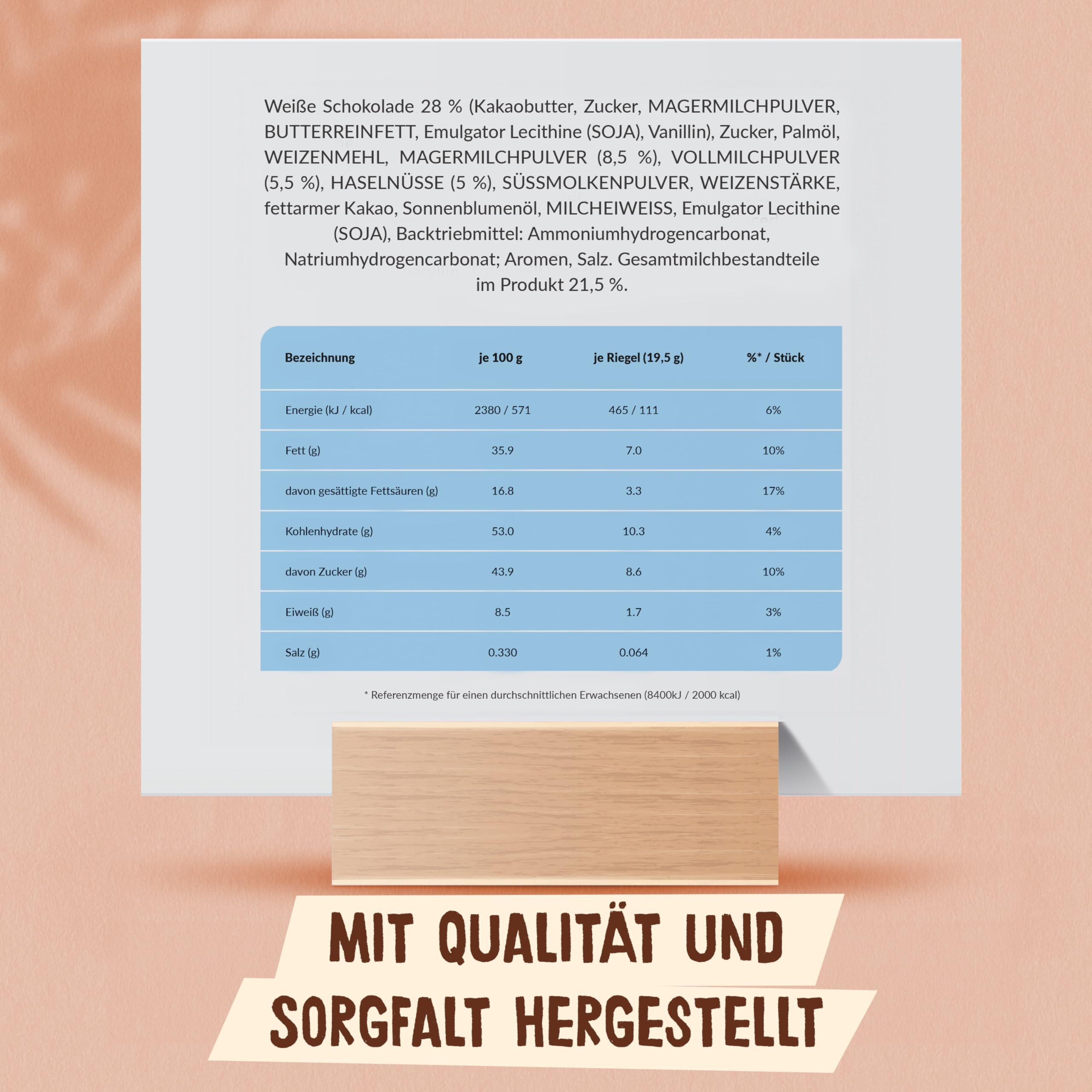 Kinder bueno White 6er – Waffel-Riegel mit weißer Schokolade, zarter Knusperhülle und cremiger Milch-Haselnuss-Füllung – Süßigkeiten für Karneval, Fasching – 117g 3