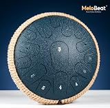 MeloBeat 13 Inch 15 Note D Major Steel Tongue Drum Navy Blue view 2