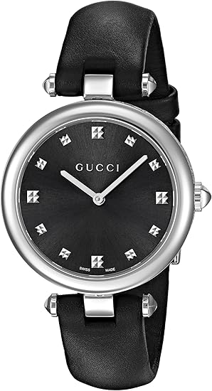 Amazon Gucci メンズ スイスクォーツステンレススチールとレザーウォッチ モデル Ya メンズ腕時計 腕時計 通販