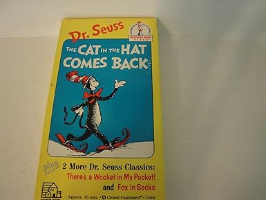 Amazoncom The Cat In The Hat Comes Backfox In Socks