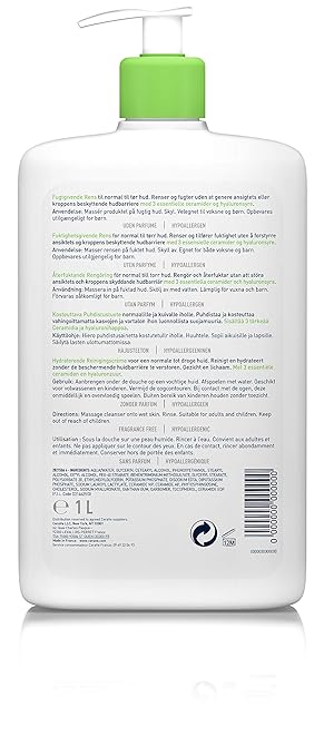 cerave hydrating cleanser 1000ml