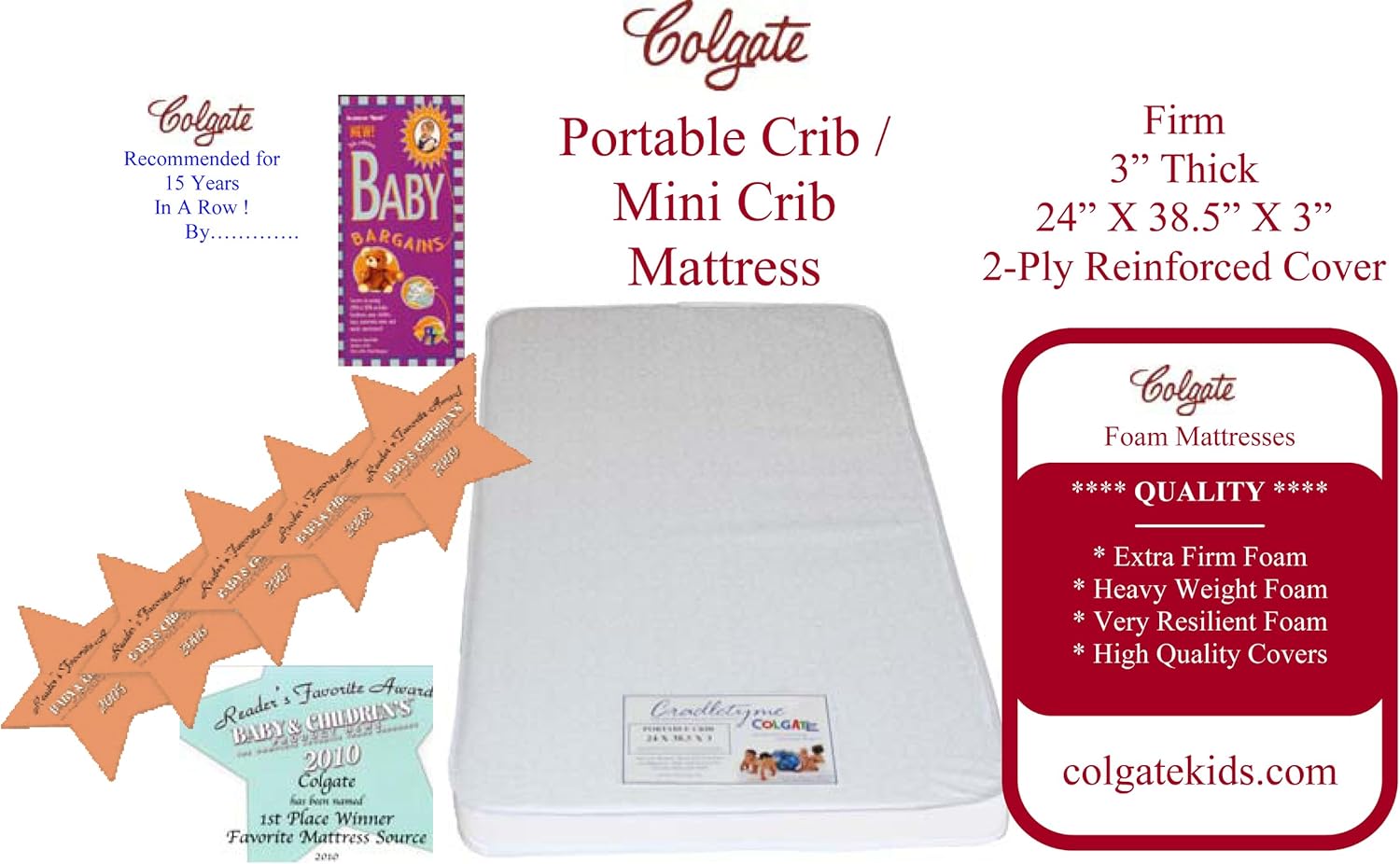 colgate crib mattress canada
