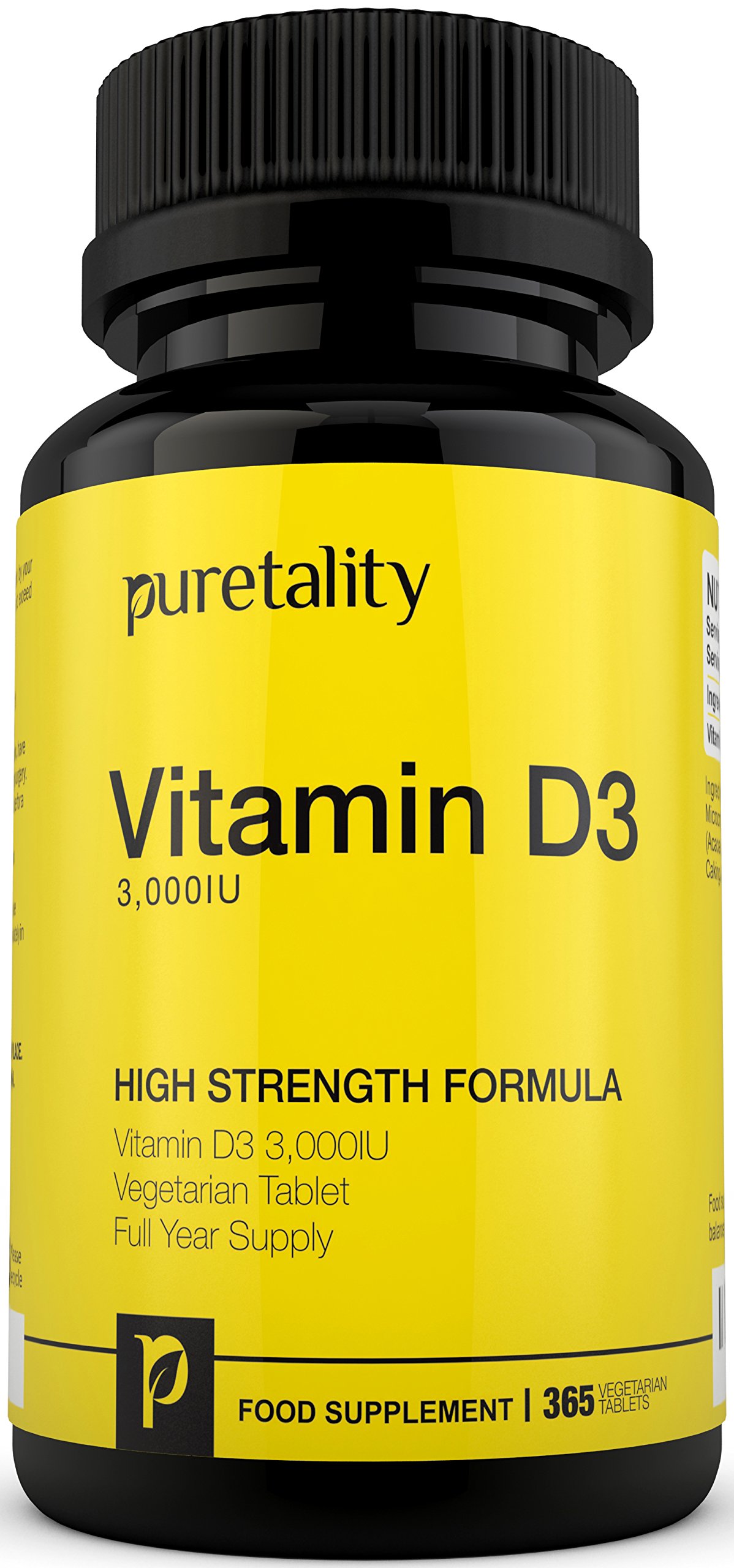 High Strength Vitamin D Vitamin D3 3000IU 365 Tablets (12 Month Supply) – High Strength Vitamin