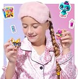 Littlest Pet Shop Slumber Squad Play Pack 3 Mini Pets Accessories Bandai view 7