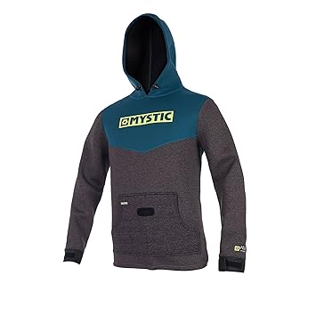 Mystic Voltage Sweat Neoprenanzug Hoody in Teal - Herren - Wind- und wasserdichter Kapuzenpullover