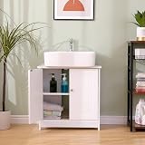 AVC Designs Bathroom Sink Cabinet Under Basin Unit White W60 D29 H60cm view 5