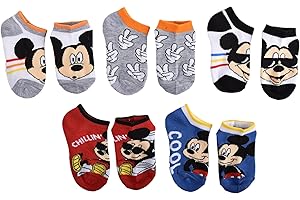 Mickey Mouse boys 6 Pack Low Cut Socks
