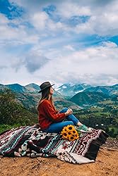Inca Aztec Throw, Queen, King Blanket | Southwest