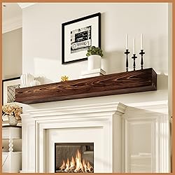 Avana Rustic Fireplace Mantle Shelf 72 Inches for