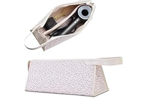 GISMTR Quilted Travel Case Compatible with Dyson Airwrap & Shark Flexstyle, Cotton Floral Carrying Storage Bag for Dyson Hair