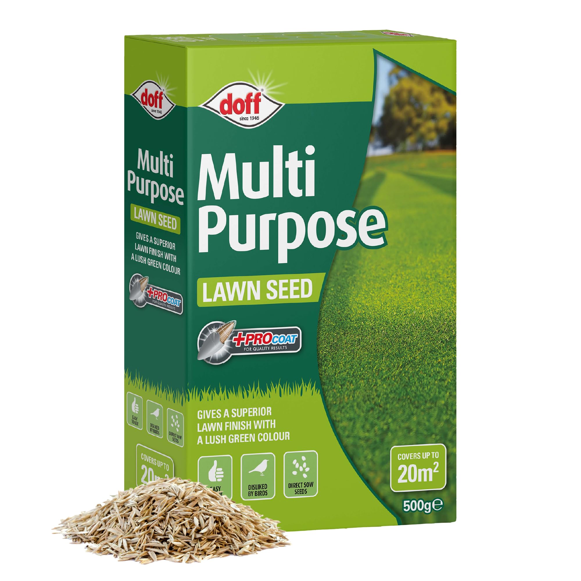 Doff Multipurpose Lawn Seed with PROCOAT 500g