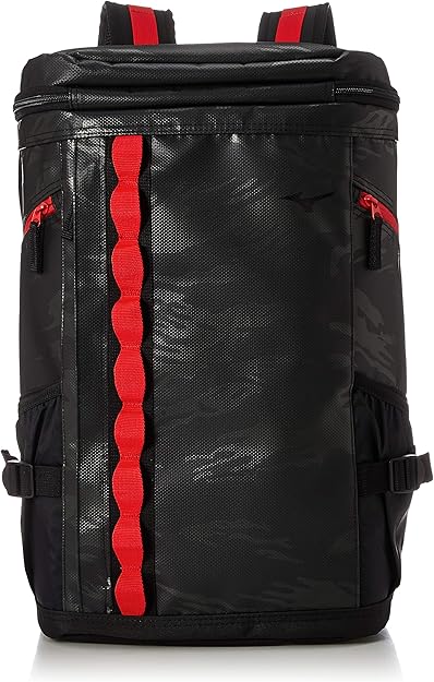 Amazon Co Jp ミズノ バックパック リュックサック 大容量 スポーツ用 男女兼用 部活 通学 33jd0300 ブラック レッド シューズ バッグ