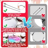 m zimoon Kids Drum Kit Jazz 5 Drums Stool Pedal Cymbal Lights Toys Gift view 8