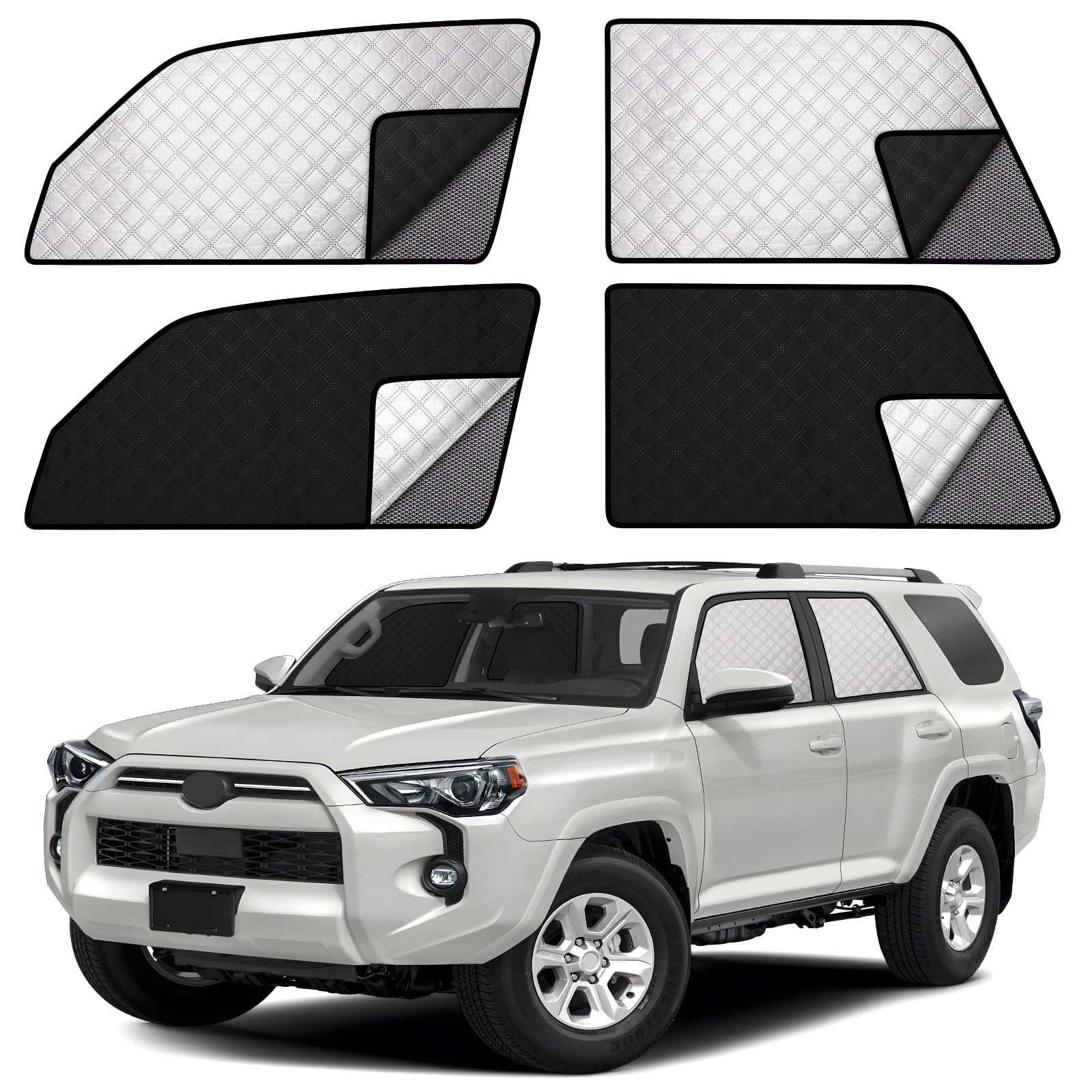 ZATOOTO Side Window Shade Cover for Toyota 4Runner 2017-Now, Double ...