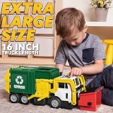 JOYIN Garbage Truck Toy with Lights Sounds Front Loader 3 4 5 6 7 8+ view 2
